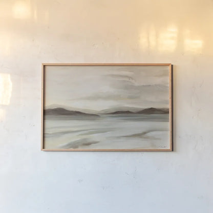 Silence by Silvia Vassileva. shown as a paper print in a natural frame. Available as a archival giclee rolled canvas, fine art paper, or poster print. SKU 100058i.