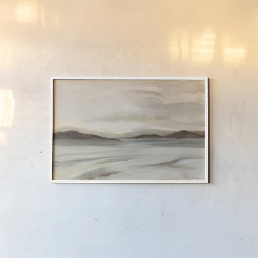 Silence by Silvia Vassileva. shown as a paper print in a white frame. Available as a archival giclee rolled canvas, fine art paper, or poster print. SKU 100058i.