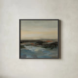 Silent Wave I by Silvia Vassileva. Shown in a sleek black glass frame for a contemporary gallery look. Available as an archival giclee rolled canvas, fine art paper, or poster print. SKU 103537a.