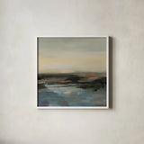 Silent Wave I by Silvia Vassileva. Shown in a crisp white glass frame for a clean and minimalist style. Available as an archival giclee rolled canvas, fine art paper, or poster print. SKU 103537a.