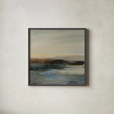 Silent Wave II by Silvia Vassileva. Shown in a sleek black glass frame for a contemporary gallery look. Available as an archival giclee rolled canvas, fine art paper, or poster print. SKU 103538a.