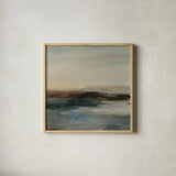 Silent Wave II by Silvia Vassileva. Shown in a natural wood glass frame for a timeless modern aesthetic. Available as an archival giclee rolled canvas, fine art paper, or poster print. SKU 103538a.