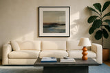 Silent Wave II by Silvia Vassileva. Displayed in a glass frame with matte in a clean modern living room. Available as an archival giclee rolled canvas, fine art paper, or poster print. SKU 103538a.