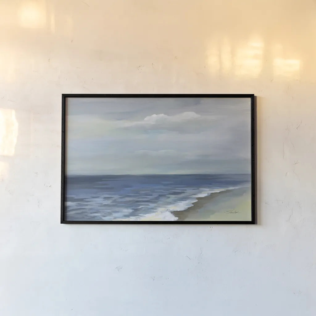 Silent Waves by Silvia Vassileva. shown as a paper print in a black flame. Available as a archival giclee rolled canvas, fine art paper, or poster print. SKU 74915i.