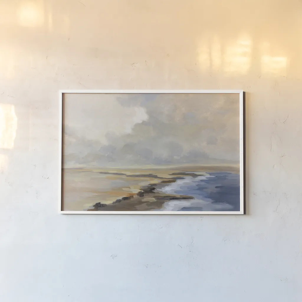 Silver Cloud by Silvia Vassileva. shown as a paper print in a white frame. Available as a archival giclee rolled canvas, fine art paper, or poster print. SKU 84998i.