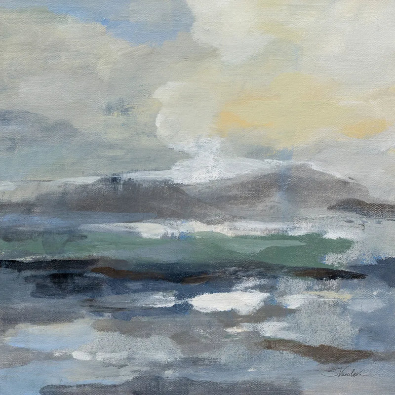 Silver Lagoon I by Silvia Vassileva. SKU 84526a. Archival Giclee Fine art print for wall decor.