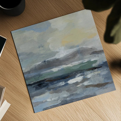 Silver Lagoon I by Silvia Vassileva. Shown as a detailed flat fine art print, highlighting archival giclee quality. Available as an archival giclee rolled canvas, fine art paper, or poster print. SKU 84526a.