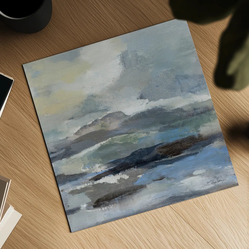 Silver Lagoon II by Silvia Vassileva. Shown as a detailed flat fine art print, highlighting archival giclee quality. Available as an archival giclee rolled canvas, fine art paper, or poster print. SKU 84527a.