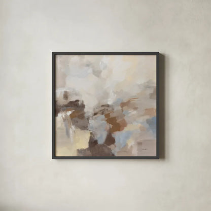 Silver Sky by Silvia Vassileva. Shown in a sleek black glass frame for a contemporary gallery look. Available as an archival giclee rolled canvas, fine art paper, or poster print. SKU 96733a.