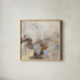 Silver Sky by Silvia Vassileva. Shown in a natural wood glass frame for a timeless modern aesthetic. Available as an archival giclee rolled canvas, fine art paper, or poster print. SKU 96733a.