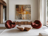 Silver and Amber Crop by Silvia Vassileva. Shown as extra-large giant wall art in a modern living room. Available as an archival giclee rolled canvas, fine art paper, or poster print. SKU 10544a.