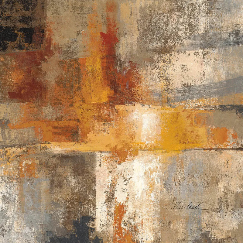 Silver and Amber Crop by Silvia Vassileva. SKU 15705a. Archival Giclee Fine art print for wall decor.