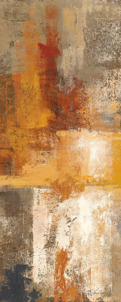 Silver and Amber Panel I by Silvia Vassileva
