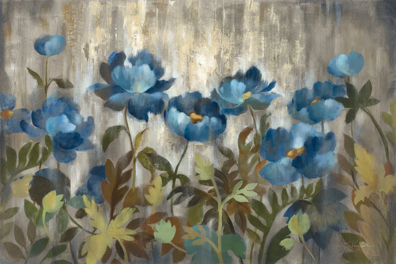 Silver and Sapphire by Silvia Vassileva. SKU 5764i. Archival Giclee Fine art print for wall decor.