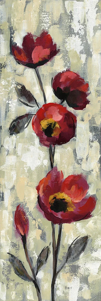 Simple Red Floral I by Silvia Vassileva