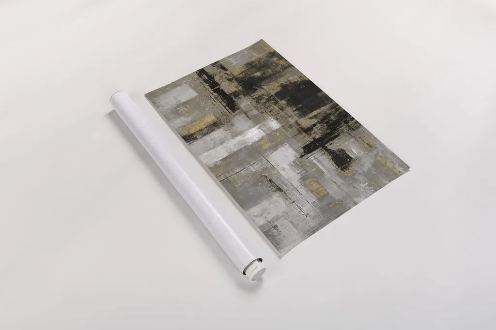 Smoky Harbor Sunset by Silvia Vassileva. shown as a rolled paper print. Available as archival giclee rolled canvas, fine art paper, or poster print. SKU 67381i.