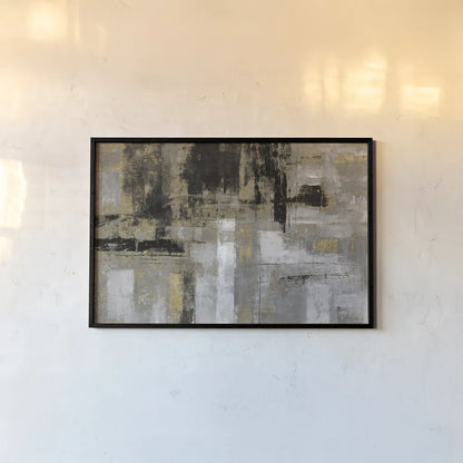 Smoky Harbor Sunset by Silvia Vassileva. shown as a paper print in a black flame. Available as a archival giclee rolled canvas, fine art paper, or poster print. SKU 67381i.