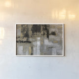 Smoky Harbor Sunset by Silvia Vassileva. shown as a paper print in a white frame. Available as a archival giclee rolled canvas, fine art paper, or poster print. SKU 67381i.