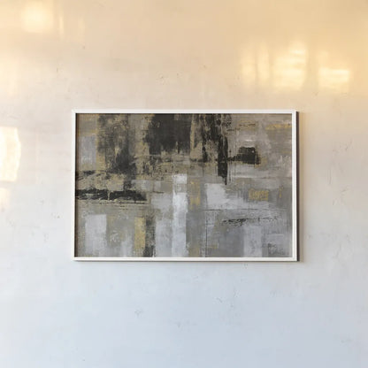 Smoky Harbor Sunset by Silvia Vassileva. shown as a paper print in a white frame. Available as a archival giclee rolled canvas, fine art paper, or poster print. SKU 67381i.