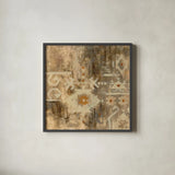 Southwest Design III Crop by Silvia Vassileva. Shown in a sleek black glass frame for a contemporary gallery look. Available as an archival giclee rolled canvas, fine art paper, or poster print. SKU 44161a.