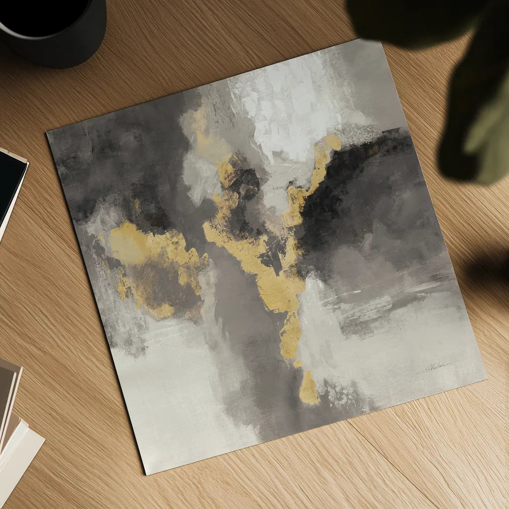 Sparkle Abstract I BWG by Silvia Vassileva. Shown as a detailed flat fine art print, highlighting archival giclee quality. Available as an archival giclee rolled canvas, fine art paper, or poster print. SKU 75777a.