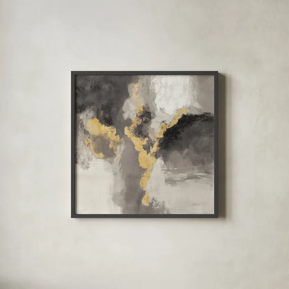 Sparkle Abstract I BWG by Silvia Vassileva. Shown in a sleek black glass frame for a contemporary gallery look. Available as an archival giclee rolled canvas, fine art paper, or poster print. SKU 75777a.