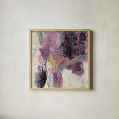Sparkle Abstract II by Silvia Vassileva. Shown in a natural wood glass frame for a timeless modern aesthetic. Available as an archival giclee rolled canvas, fine art paper, or poster print. SKU 60171a.