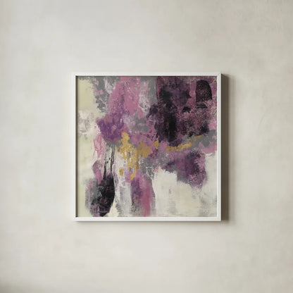 Sparkle Abstract II by Silvia Vassileva. Shown in a crisp white glass frame for a clean and minimalist style. Available as an archival giclee rolled canvas, fine art paper, or poster print. SKU 60171a.