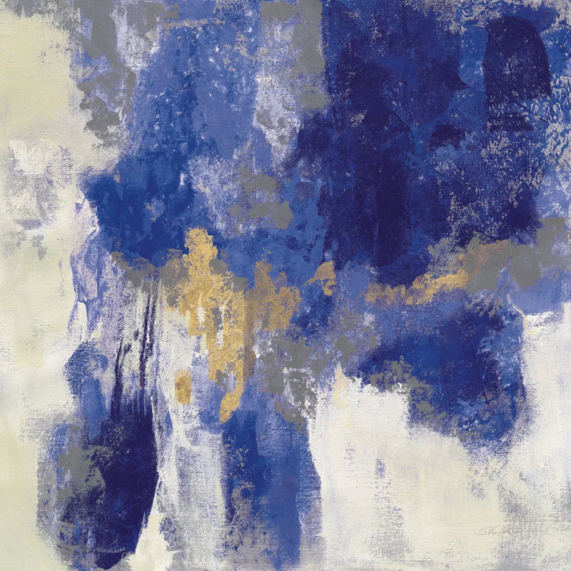 Sparkle Abstract II Blue by Silvia Vassileva. SKU 65019a. Archival Giclee Fine art print for wall decor.