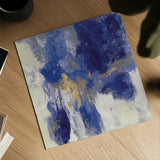 Sparkle Abstract II Blue by Silvia Vassileva. Shown as a detailed flat fine art print, highlighting archival giclee quality. Available as an archival giclee rolled canvas, fine art paper, or poster print. SKU 65019a.