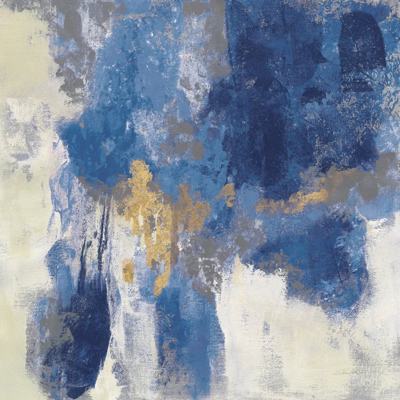 Sparkle Abstract II Navy by Silvia Vassileva. SKU 68804a. Archival Giclee Fine art print for wall decor.