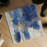 Sparkle Abstract II Navy by Silvia Vassileva. Shown as a detailed flat fine art print, highlighting archival giclee quality. Available as an archival giclee rolled canvas, fine art paper, or poster print. SKU 68804a.
