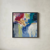 Sparkle Abstract III by Silvia Vassileva. Shown in a sleek black glass frame for a contemporary gallery look. Available as an archival giclee rolled canvas, fine art paper, or poster print. SKU 60172a.
