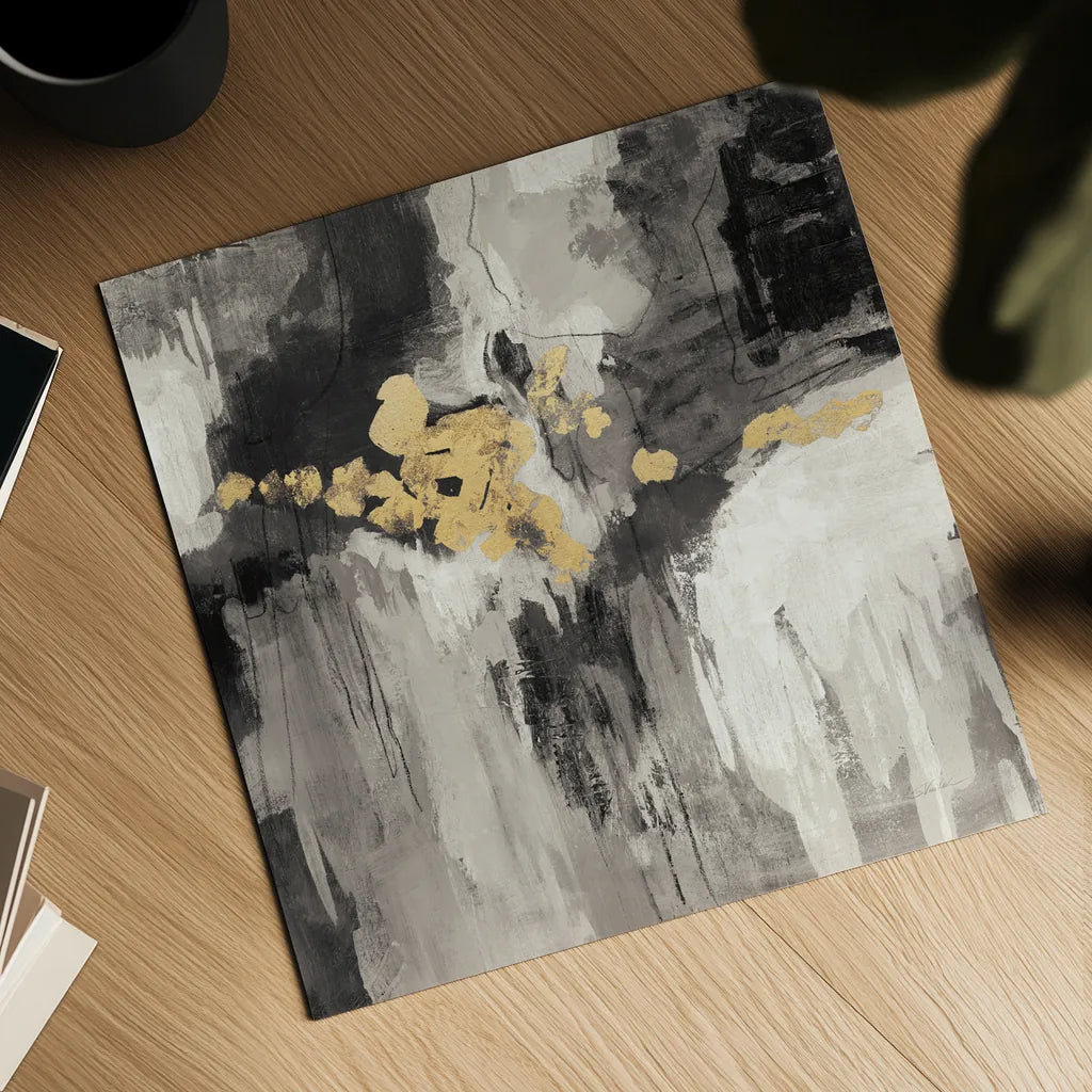 Sparkle Abstract III BWG by Silvia Vassileva. Shown as a detailed flat fine art print, highlighting archival giclee quality. Available as an archival giclee rolled canvas, fine art paper, or poster print. SKU 75778a.