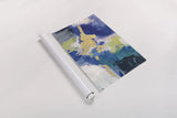 Sparkle Abstract III Blue Crop by Silvia Vassileva. shown as a rolled paper print. Available as archival giclee rolled canvas, fine art paper, or poster print. SKU 65020i.