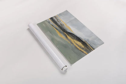 Sparkling Snow Green by Silvia Vassileva. shown as a rolled paper print. Available as archival giclee rolled canvas, fine art paper, or poster print. SKU 88761i.