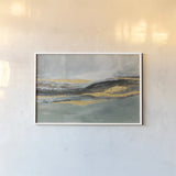 Sparkling Snow Green by Silvia Vassileva. shown as a paper print in a white frame. Available as a archival giclee rolled canvas, fine art paper, or poster print. SKU 88761i.