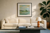 Spring by Silvia Vassileva. Displayed in a glass frame with matte in a clean modern living room. Available as an archival giclee rolled canvas, fine art paper, or poster print. SKU 23857a.