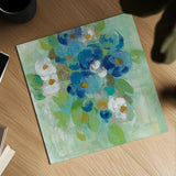 Spring Aroma II White Flowers by Silvia Vassileva. Shown as a detailed flat fine art print, highlighting archival giclee quality. Available as an archival giclee rolled canvas, fine art paper, or poster print. SKU 23198a.