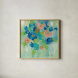 Spring Aroma III by Silvia Vassileva. Shown in a natural wood glass frame for a timeless modern aesthetic. Available as an archival giclee rolled canvas, fine art paper, or poster print. SKU 23196a.