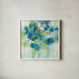 Spring Aroma III Yellow by Silvia Vassileva. Shown in a crisp white glass frame for a clean and minimalist style. Available as an archival giclee rolled canvas, fine art paper, or poster print. SKU 31562a.