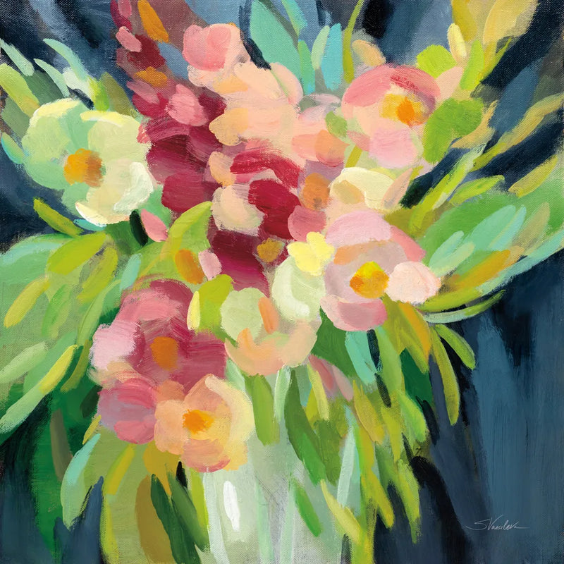 Spring Flowers in a Vase I by Silvia Vassileva. SKU 80857a. Archival Giclee Fine art print for wall decor.