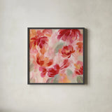 Spring Galore III by Silvia Vassileva. Shown in a sleek black glass frame for a contemporary gallery look. Available as an archival giclee rolled canvas, fine art paper, or poster print. SKU 30166a.