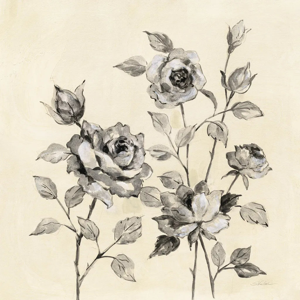 Spring Graphic Floral by Silvia Vassileva. SKU 67426a. Archival Giclee Fine art print for wall decor.