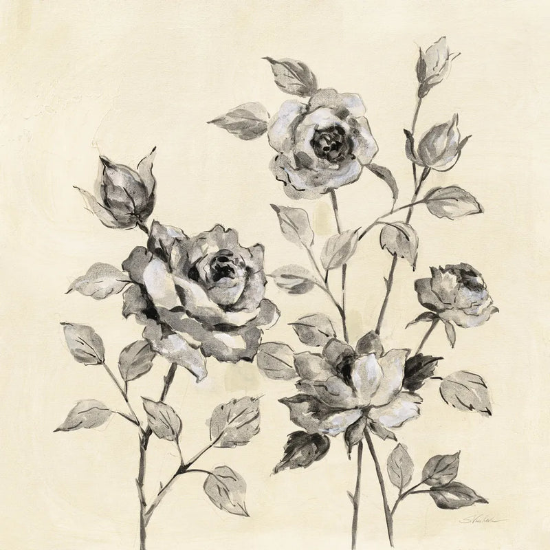 Spring Graphic Floral by Silvia Vassileva. SKU 67426a. Archival Giclee Fine art print for wall decor.