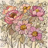Spring Lace Floral I by Silvia Vassileva. SKU 64822a. Archival Giclee Fine art print for wall decor.