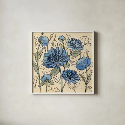 Spring Lace Floral III by Silvia Vassileva. Shown in a crisp white glass frame for a clean and minimalist style. Available as an archival giclee rolled canvas, fine art paper, or poster print. SKU 64824a.