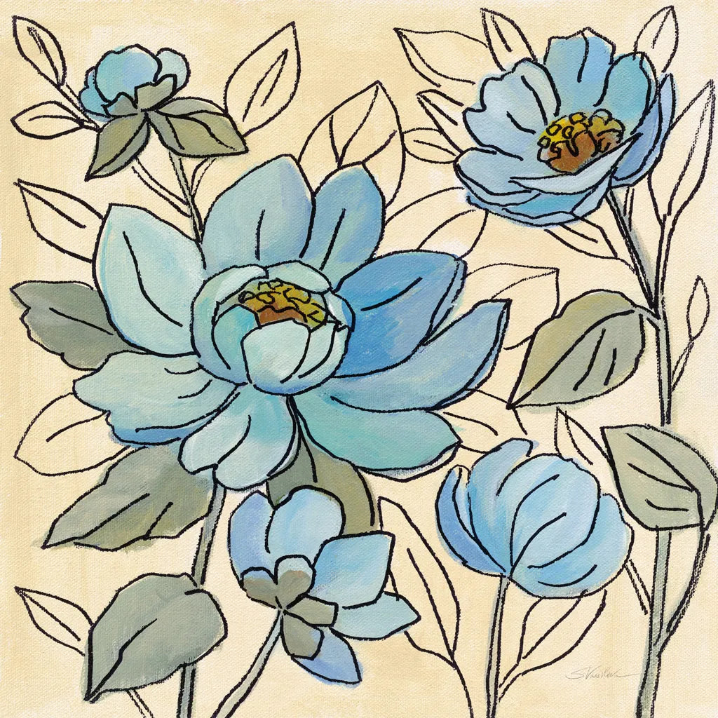 Spring Lace Floral IV by Silvia Vassileva. SKU 64825a. Archival Giclee Fine art print for wall decor.