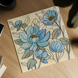 Spring Lace Floral IV by Silvia Vassileva. Shown as a detailed flat fine art print, highlighting archival giclee quality. Available as an archival giclee rolled canvas, fine art paper, or poster print. SKU 64825a.
