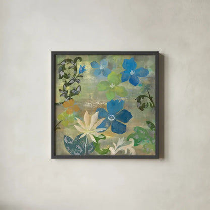 Spring Lake by Silvia Vassileva. Shown in a sleek black glass frame for a contemporary gallery look. Available as an archival giclee rolled canvas, fine art paper, or poster print. SKU 60308a.